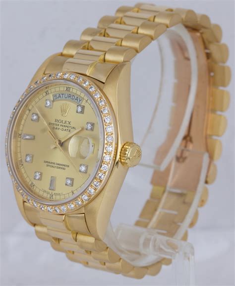 rolex diamond watch presidential|rolex presidential diamond bezel price.